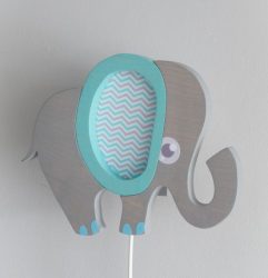 Elefánt fali lámpák kis szépséghibával, különböző színekben