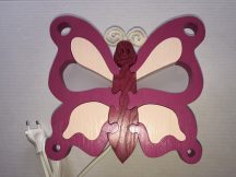 Pillangó fali lámpa, lila