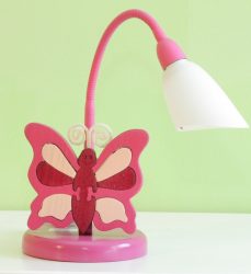 Pillangó  asztali lámpa, lila